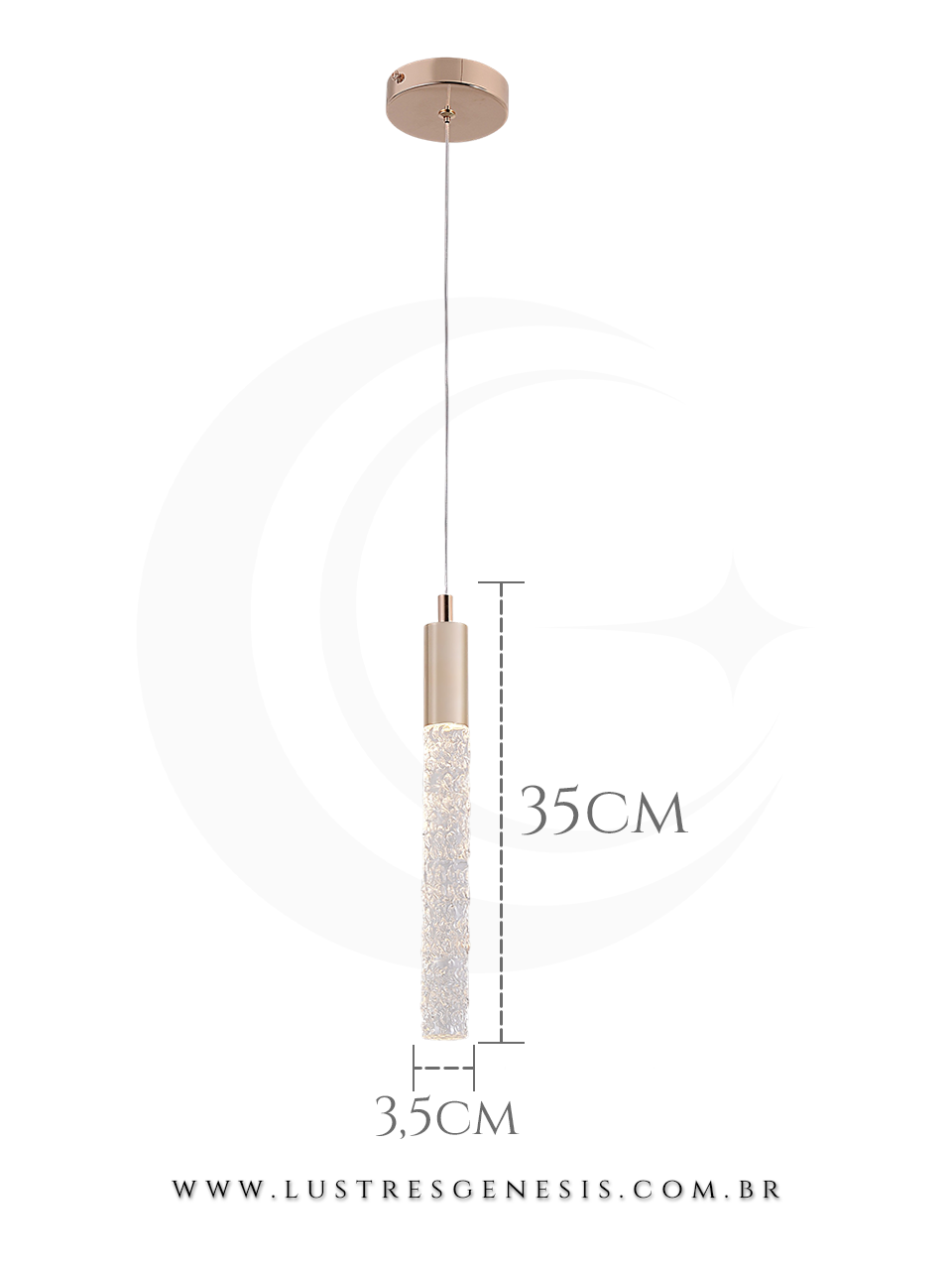 Luminaria Pendente LED Metal E Silicone 22cm 20W Bivolt 3000K 6000K, Cabeceira de Cama, Lavabo, Balcao de cozinha